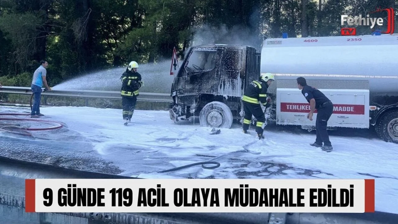 9 Günde 119 Acil Olaya Müdahale Edildi
