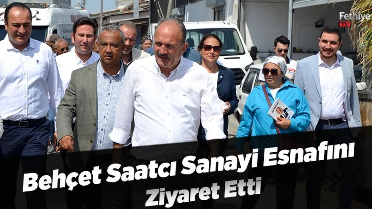 Behçet Saatcı Sanayi Esnafını Ziyaret Etti