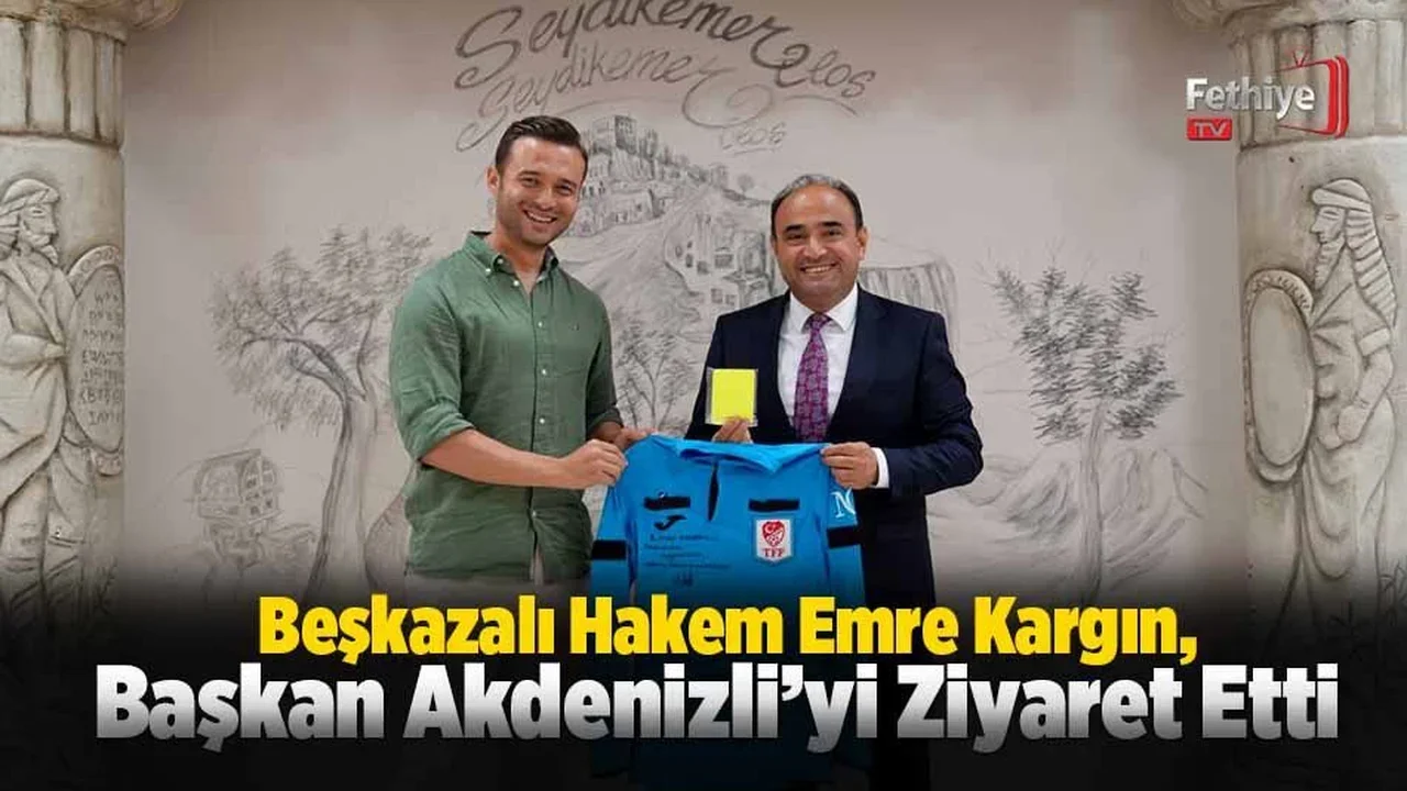 Beşkazalı Hakem Emre Kargın, Başkan Akdenizli’yi Ziyaret Etti