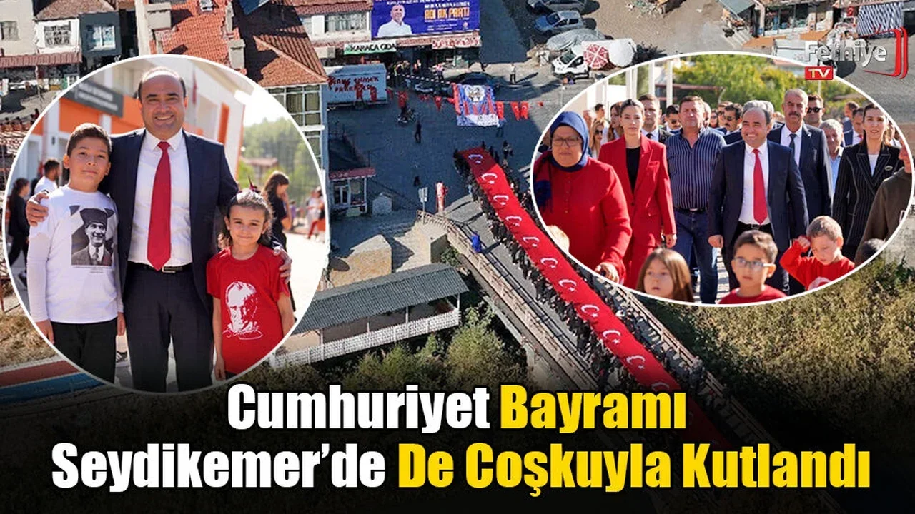 Cumhuriyet Bayramı Seydikemer’de De Coşkuyla Kutlandı