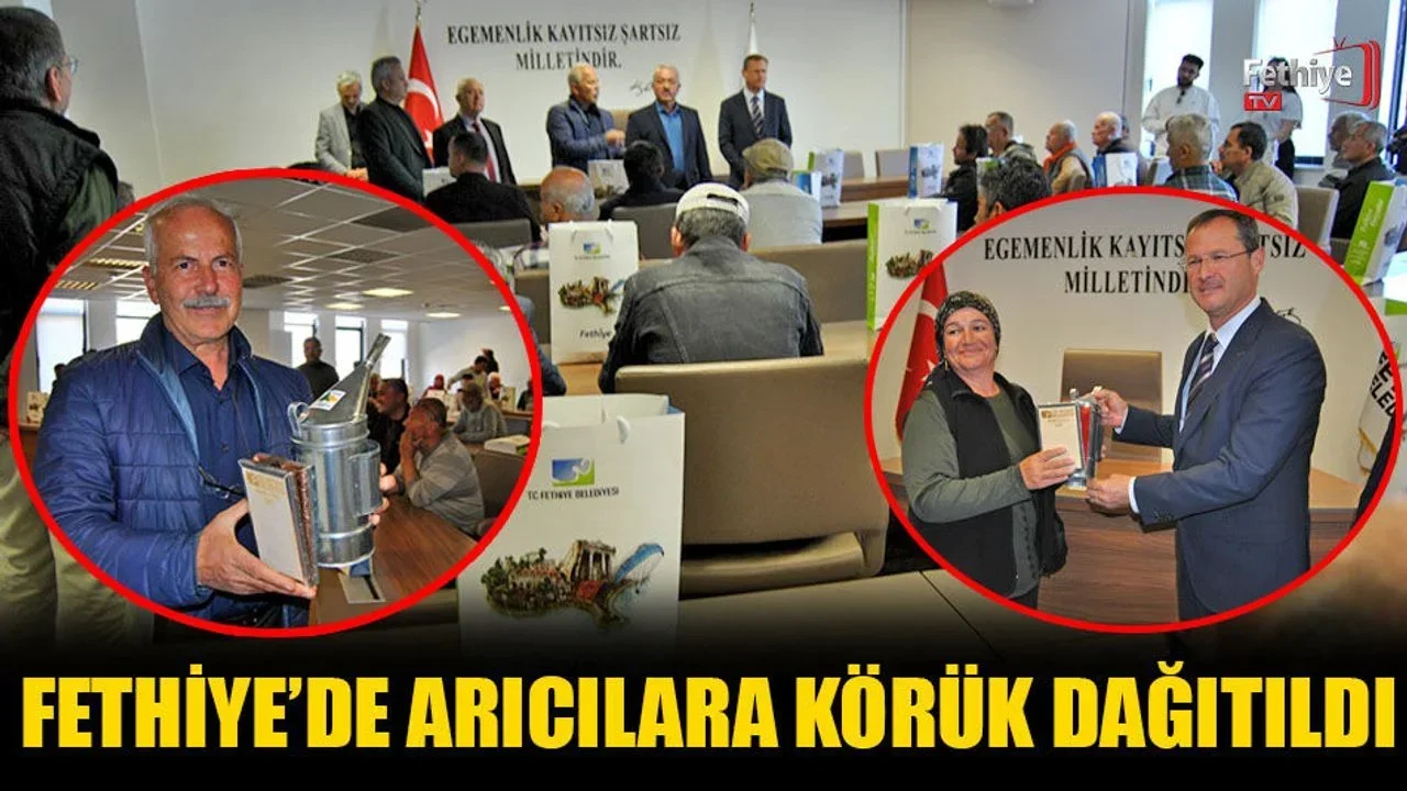 Fethiye’de Arıcılara Körük Dağıtıldı