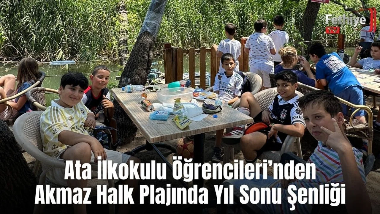 Ata İlkokulu Öğrencilerinden Akmaz Halk Plajında Yıl Sonu Şenliği
