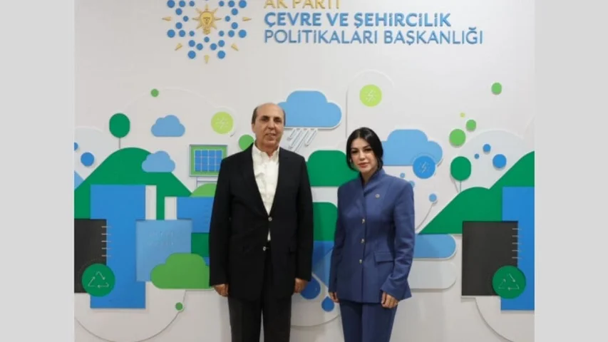 Aydın Ayaydın'dan Nilhan Ayan'a tebrik ziyareti