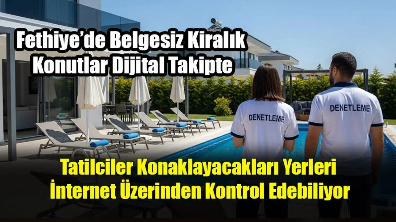 Fethiye’de Belgesiz Kiralık Konutlar Dijital Takipte