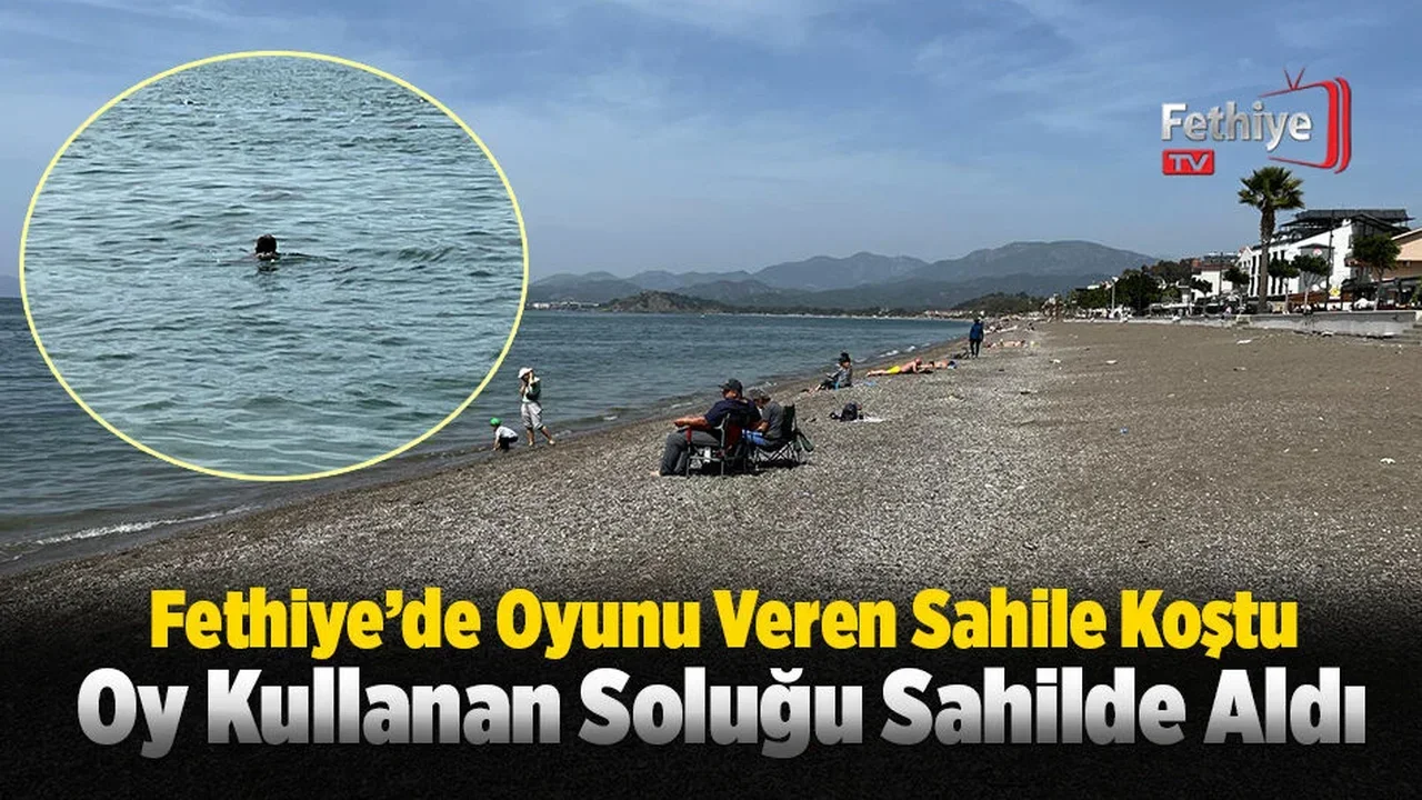 Fethiye’de Oyunu Kullanan Sahile Akın Etti