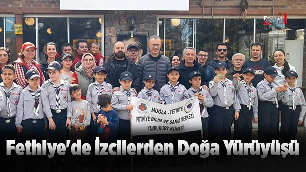 Fethiye'de İzcilerden Doğa Yürüyüşü