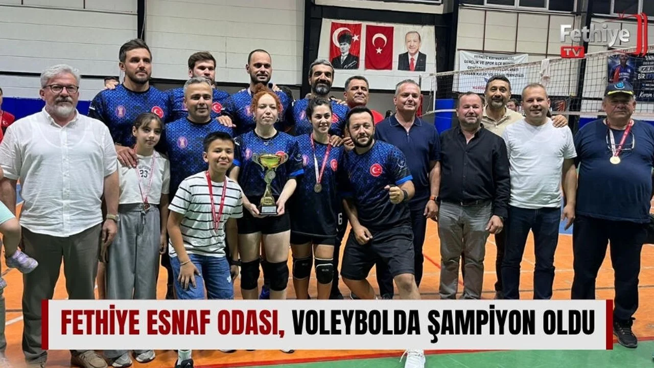 Fethiye Esnaf Odası, Voleybolda Şampiyon Oldu