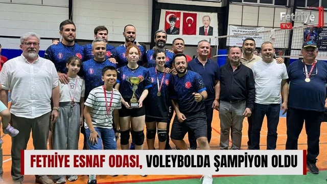 Fethiye Esnaf Odası, Voleybolda Şampiyon Oldu