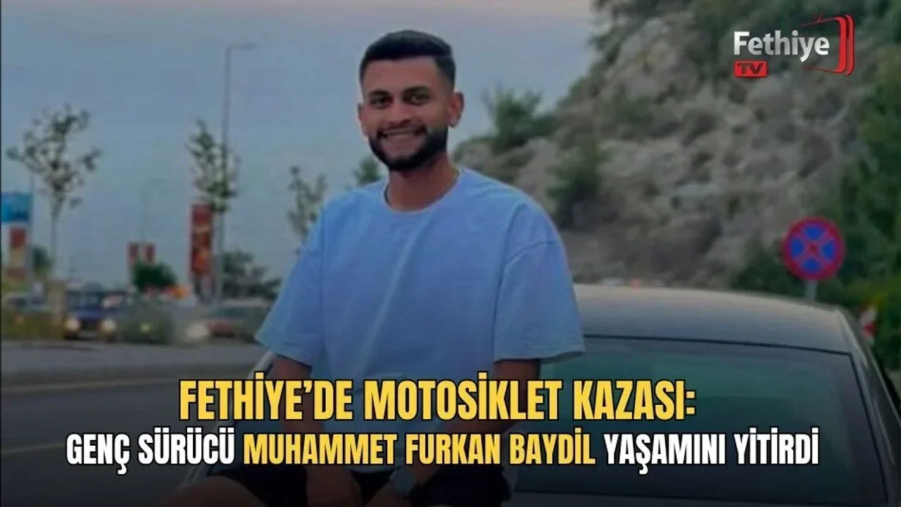 Fethiye Çatalarık Çevre Yolu'nda polis aracı ile motosikletin çarpıştığı kazada genç sürücü Muhammet Furkan Baydil hayatını kaybetti.