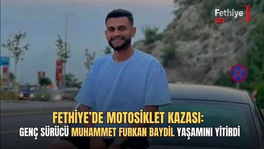 Fethiye Çatalarık Çevre Yolu'nda polis aracı ile motosikletin çarpıştığı kazada genç sürücü Muhammet Furkan Baydil hayatını kaybetti.