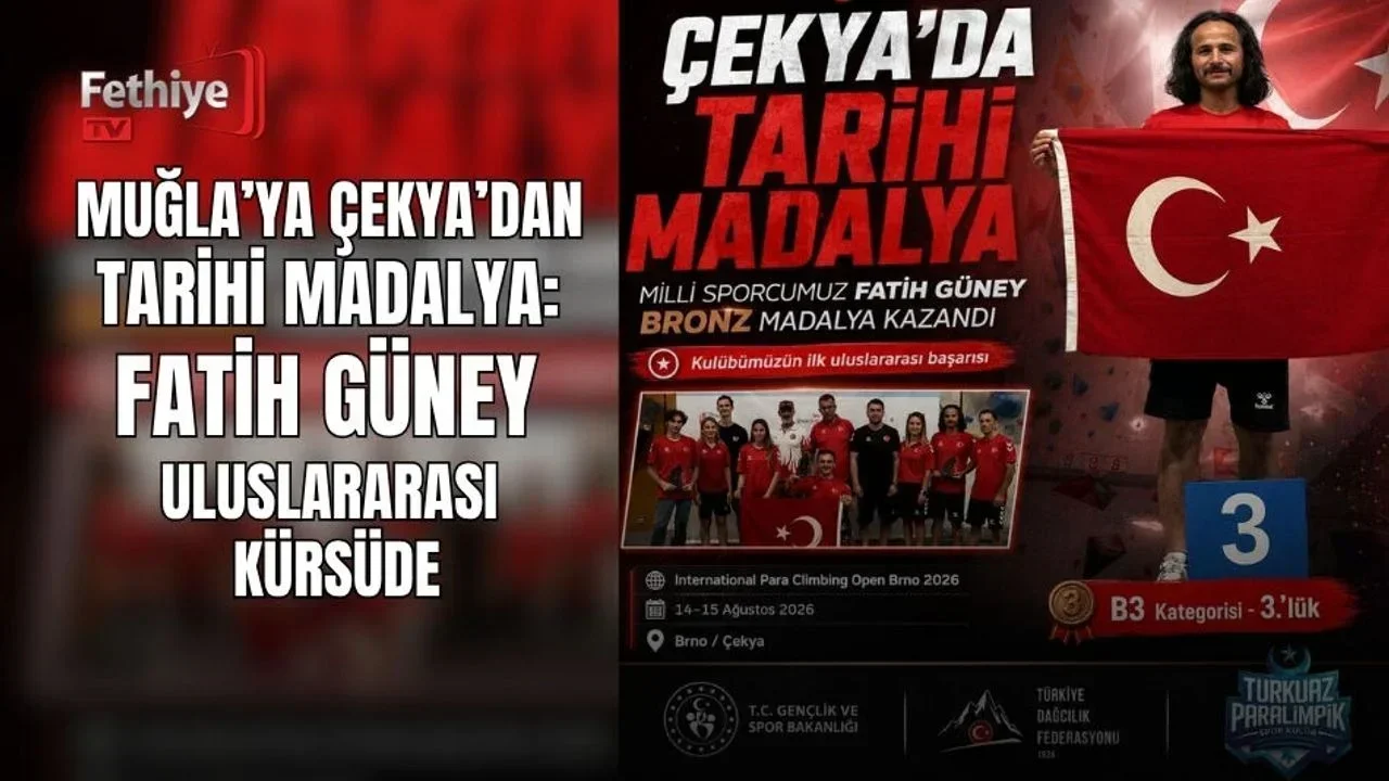 Muğla’ya Çekya’dan Tarihi Madalya: Fatih Güney Uluslararası Kürsüde