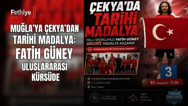 Muğla’ya Çekya’dan Tarihi Madalya: Fatih Güney Uluslararası Kürsüde