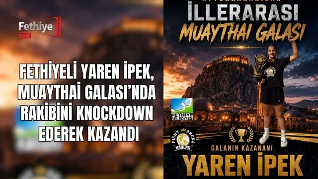 Fethiyeli Yaren İpek, Muaythai Galası’nda Rakibini Knockdown Ederek Kazandı