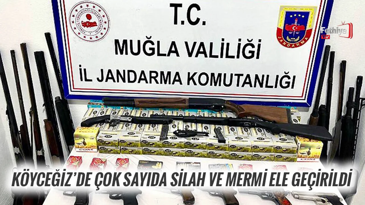 Köyceğiz’de Çok Sayıda Silah Ve Mermi Ele Geçirildi