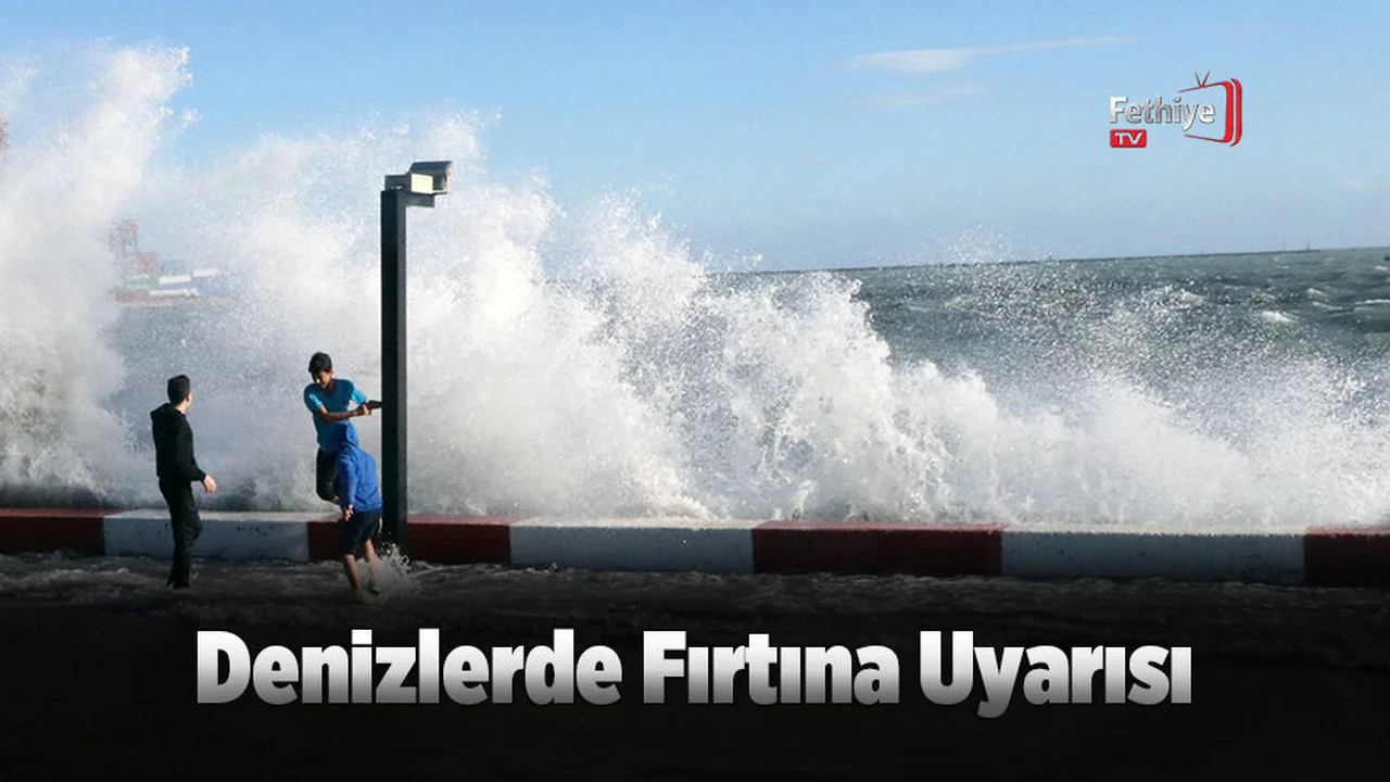 Denizlerde Fırtına Uyarısı