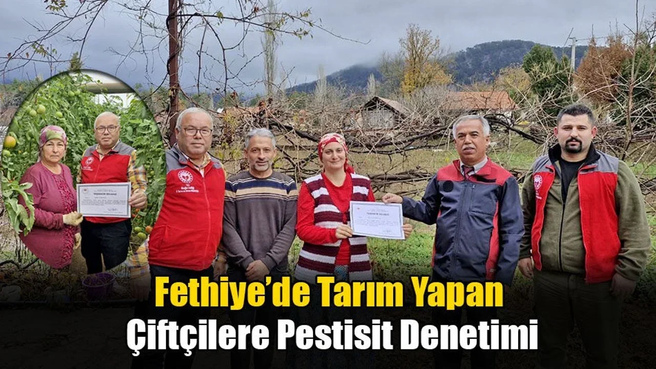 Fethiye’de Tarım Yapan Çiftçilere Pestisit Denetimi