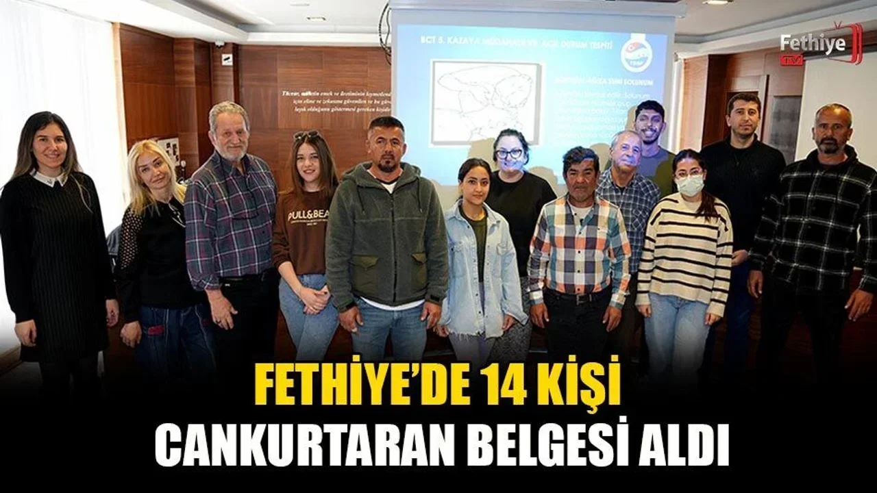 Fethiye’de 14 Kişi Cankurtaran Belgesi Aldı