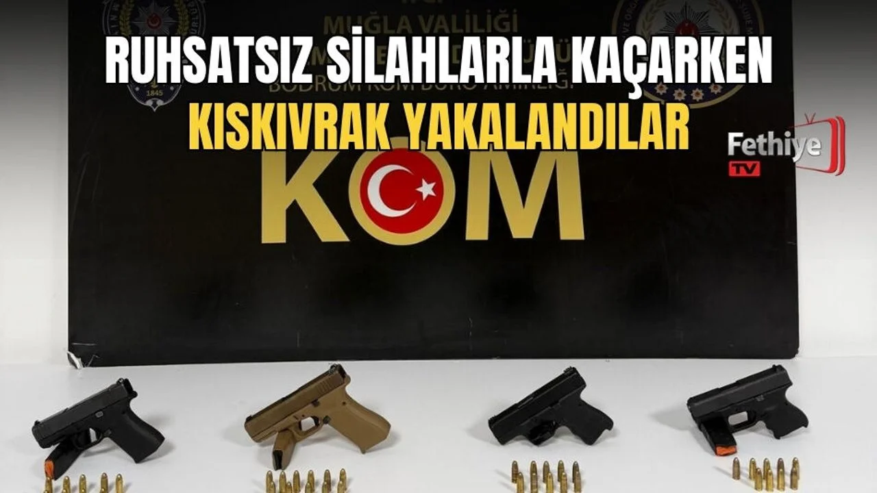 Ruhsatsız Silahlarla Kaçarken Kıskıvrak Yakalandılar