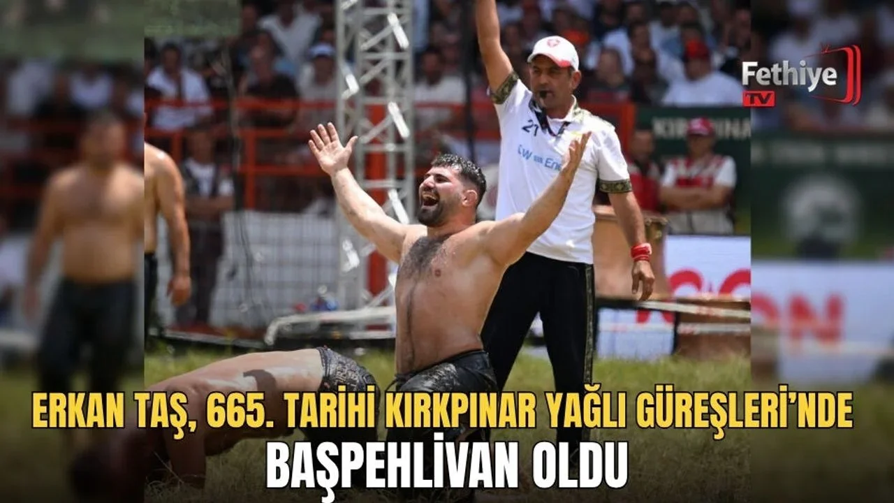 Erkan Taş, 665. Tarihi Kırkpınar Yağlı Güreşleri’nde Başpehlivan Oldu