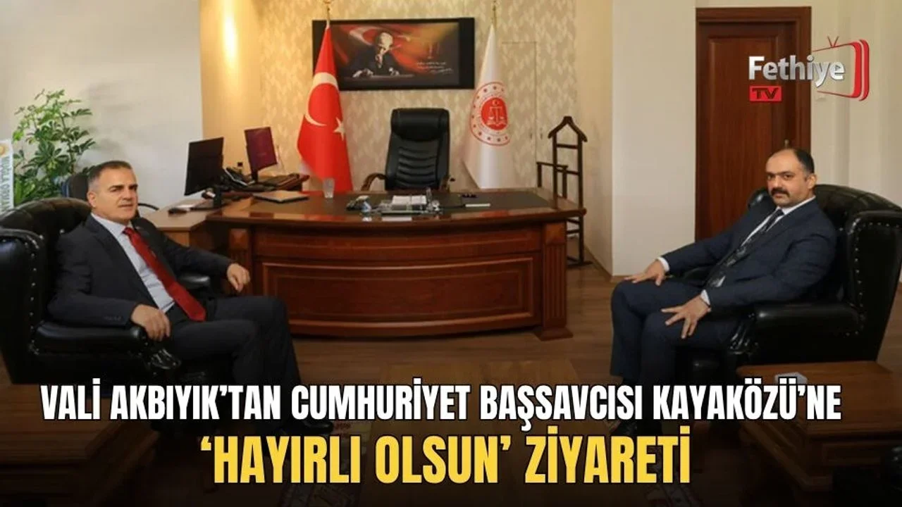 Vali Akbıyık’tan Cumhuriyet Başsavcısı Kayaközü’ne ‘Hayırlı Olsun’ Ziyareti