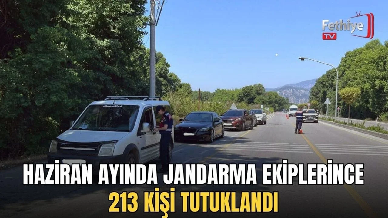 Haziran Ayında Jandarma Ekiplerince 213 Kişi Tutuklandı