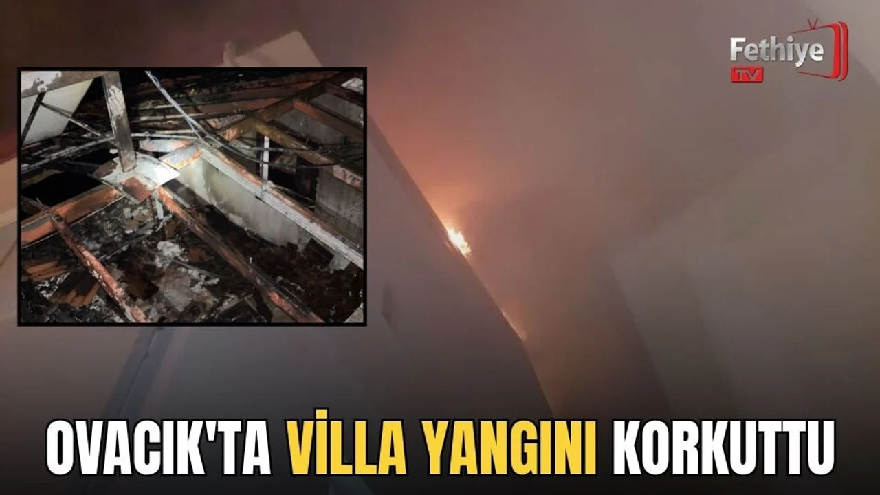 Ovacık'ta Villa Yangını Korkuttu