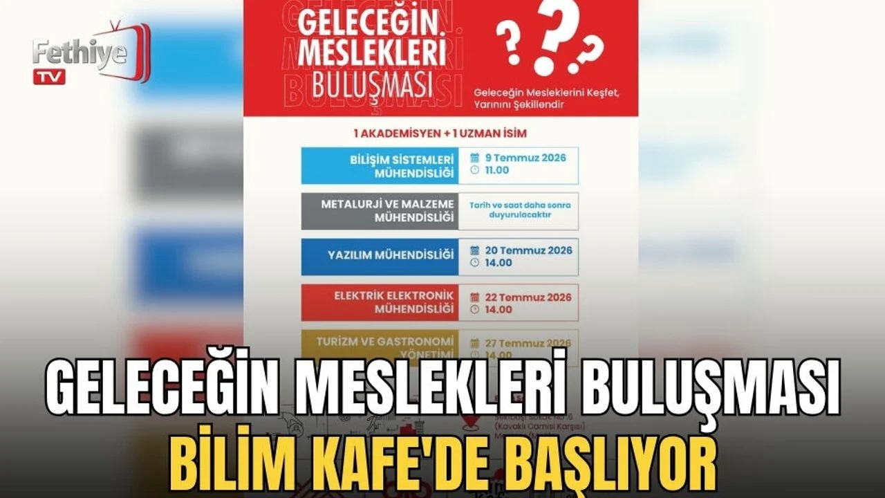 Geleceğin Meslekleri Buluşması Bilim Kafe'de Başlıyor
