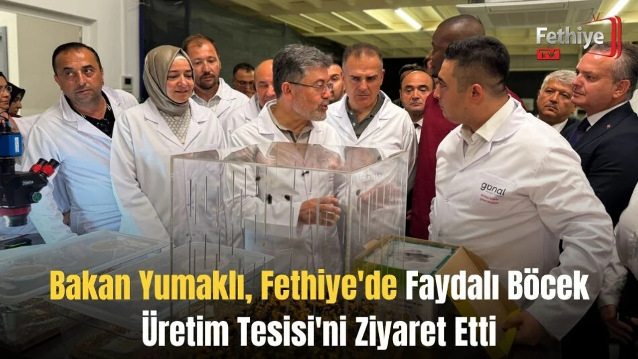 Bakan Yumaklı, Fethiye'de Faydalı Böcek Üretim Tesisi'ni Ziyaret Etti