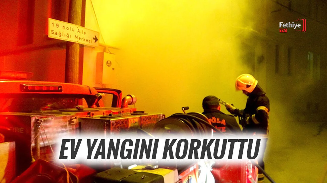 Ev Yangını Korkuttu