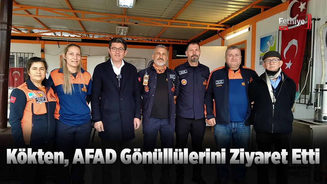 Kökten, AFAD Gönüllülerini Ziyaret Etti