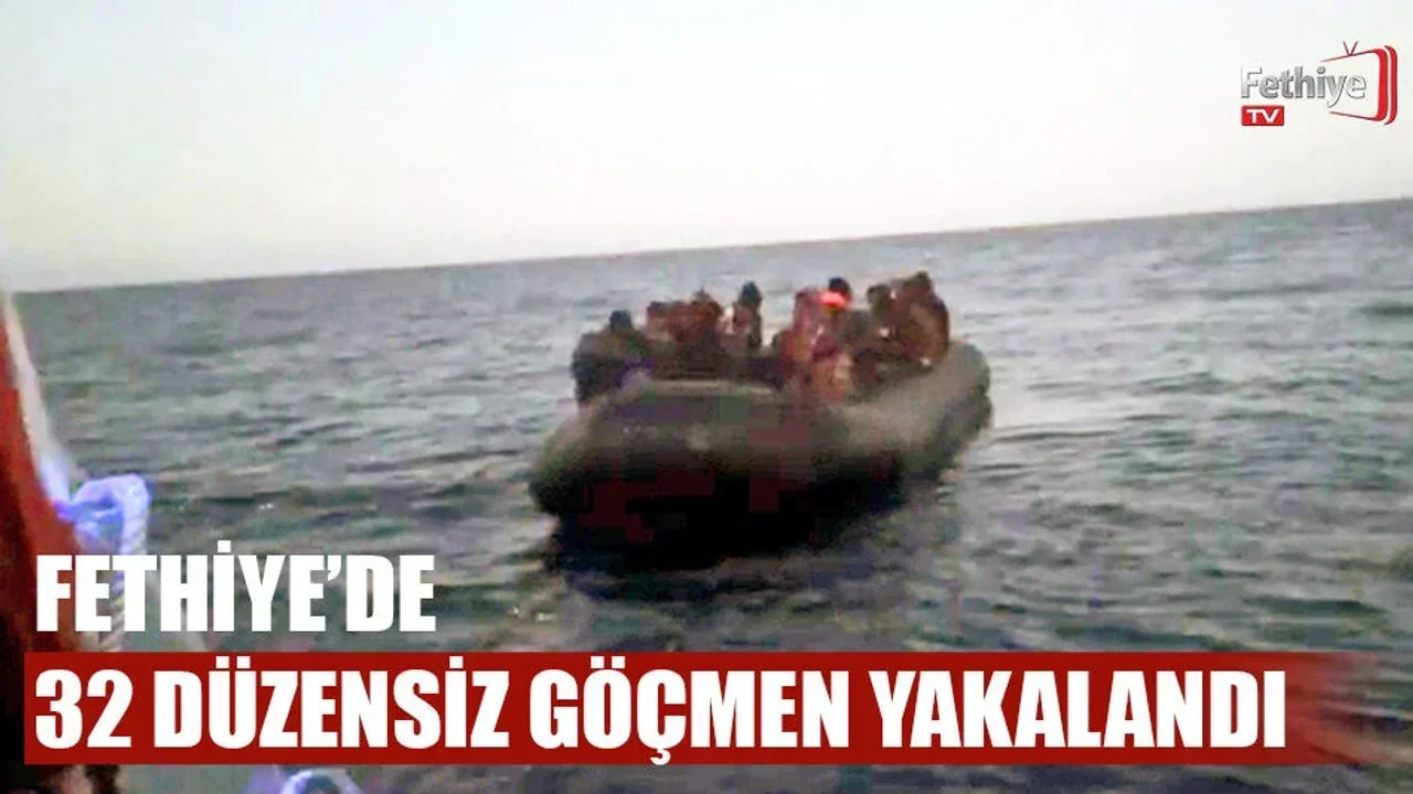 Fethiye’de 32 Düzensiz Göçmen Yakalandı