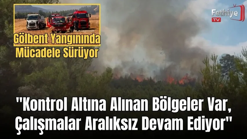Gölbent Yangınında Mücadele Sürüyor: "Kontrol Altına Alınan Bölgeler Var, Çalışmalar Aralıksız Devam Ediyor"