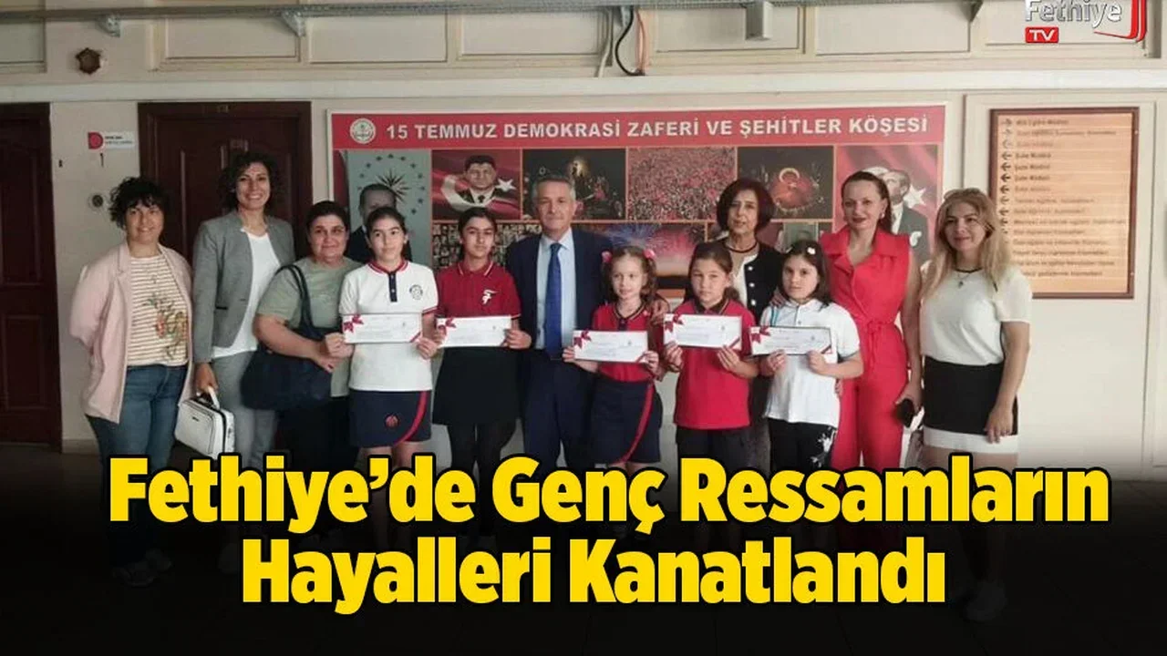 Fethiye’de Genç Ressamların Hayalleri Kanatlandı