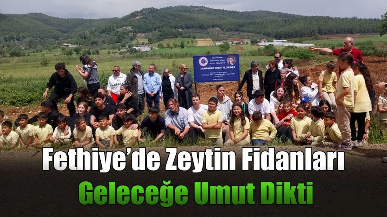 Fethiye’de Zeytin Fidanları Geleceğe Umut Dikti