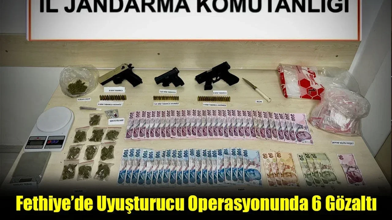 Fethiye’de Uyuşturucu Operasyonunda 6 Gözaltı