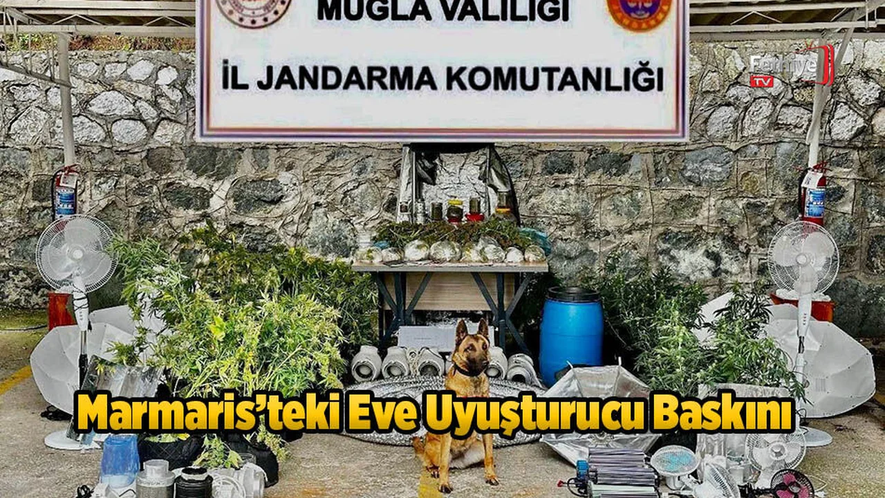 Marmaris’teki Eve Uyuşturucu Baskını