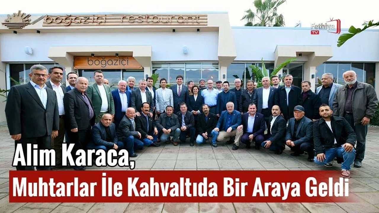 Alim Karaca, Muhtarlar İle Kahvaltıda Bir Araya Geldi