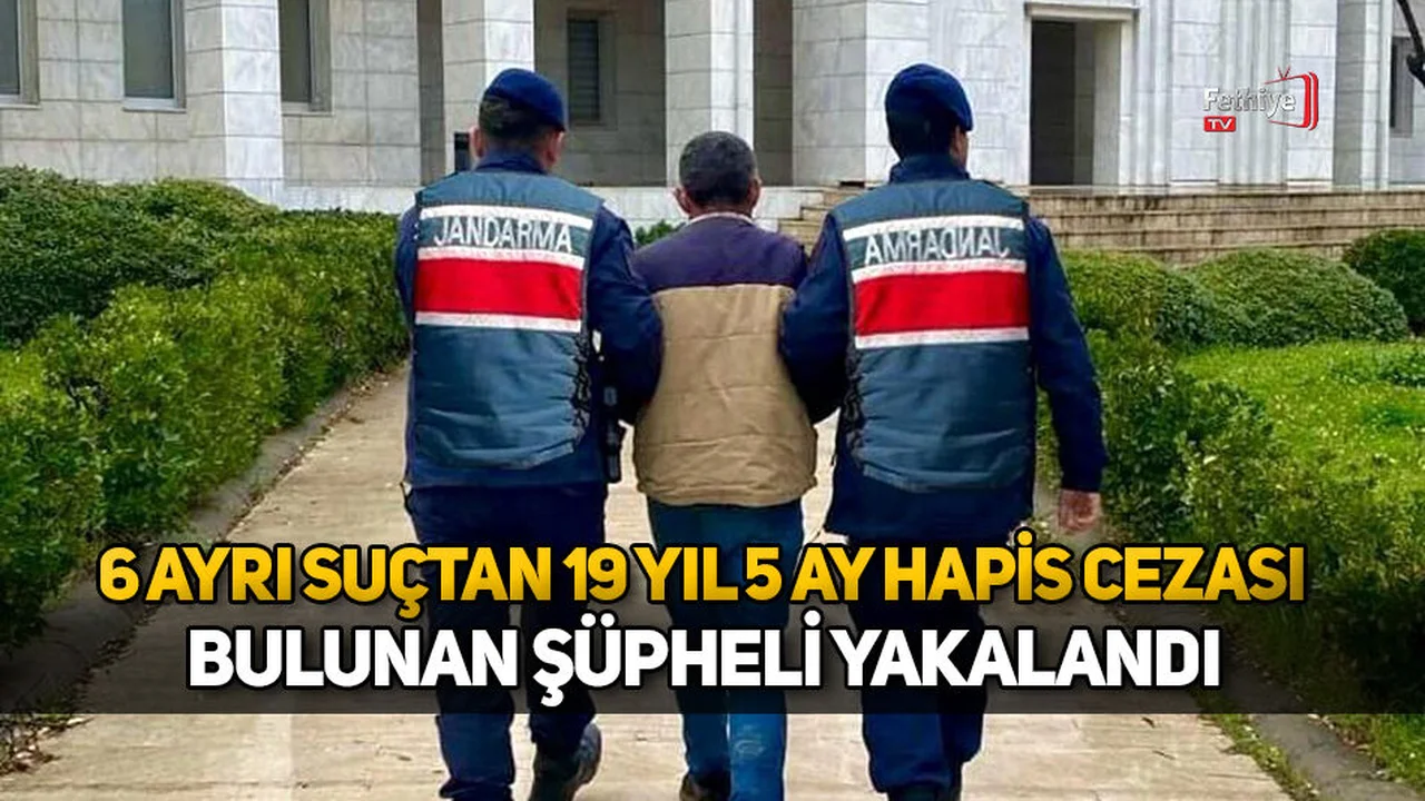6 Ayrı Suçtan 19 Yıl 5 Ay Hapis Cezası Bulunan Şüpheli Yakalandı