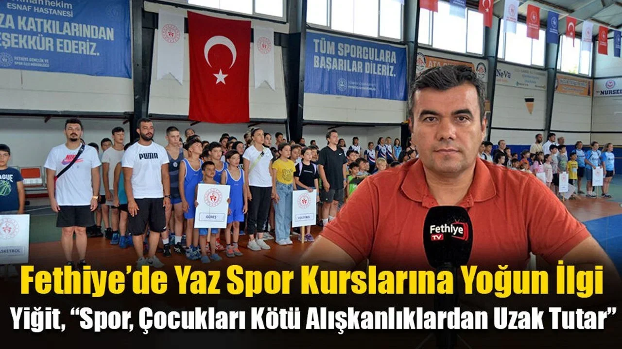 Fethiye’de Yaz Spor Kurslarına Yoğun İlgi