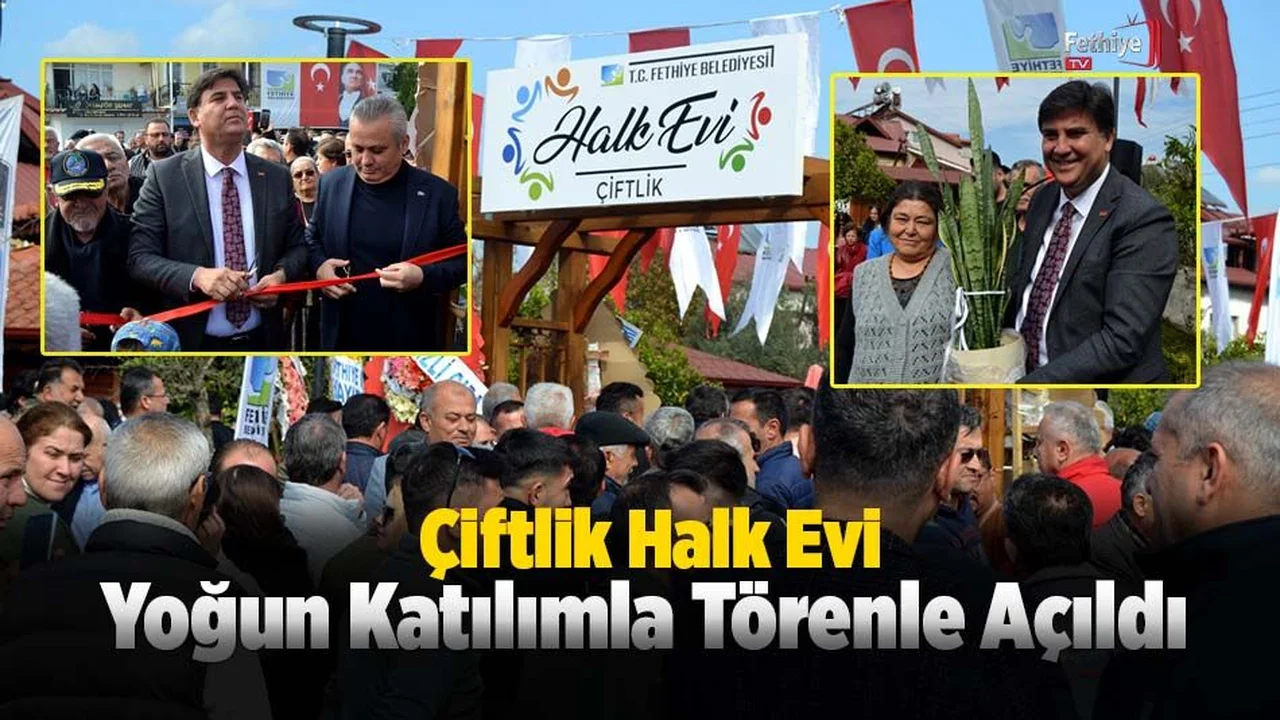 Çiftlik Halk Evi Törenle Açıldı