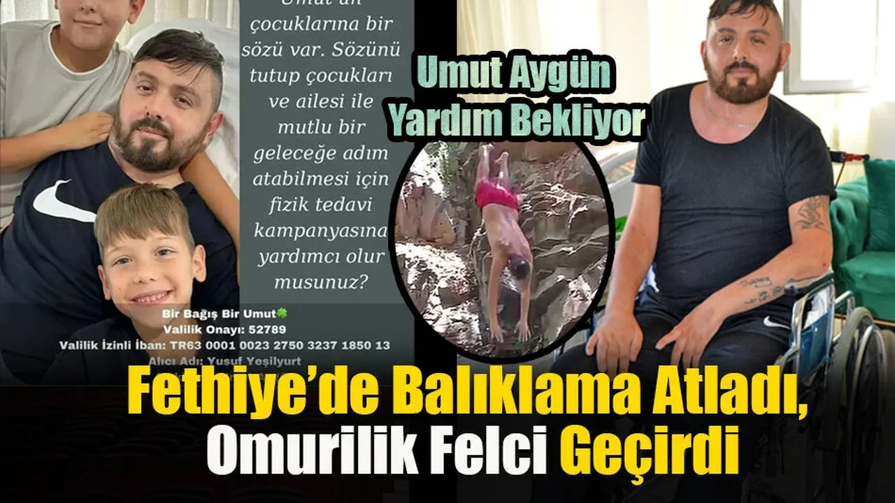 Fethiye’de Balıklama Atladı, Omurilik Felci Geçirdi