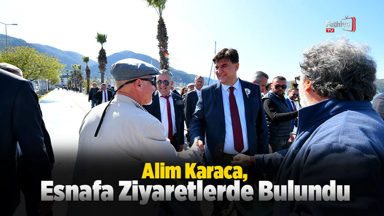 Alim Karaca, Esnafa Ziyaretlerde Bulundu