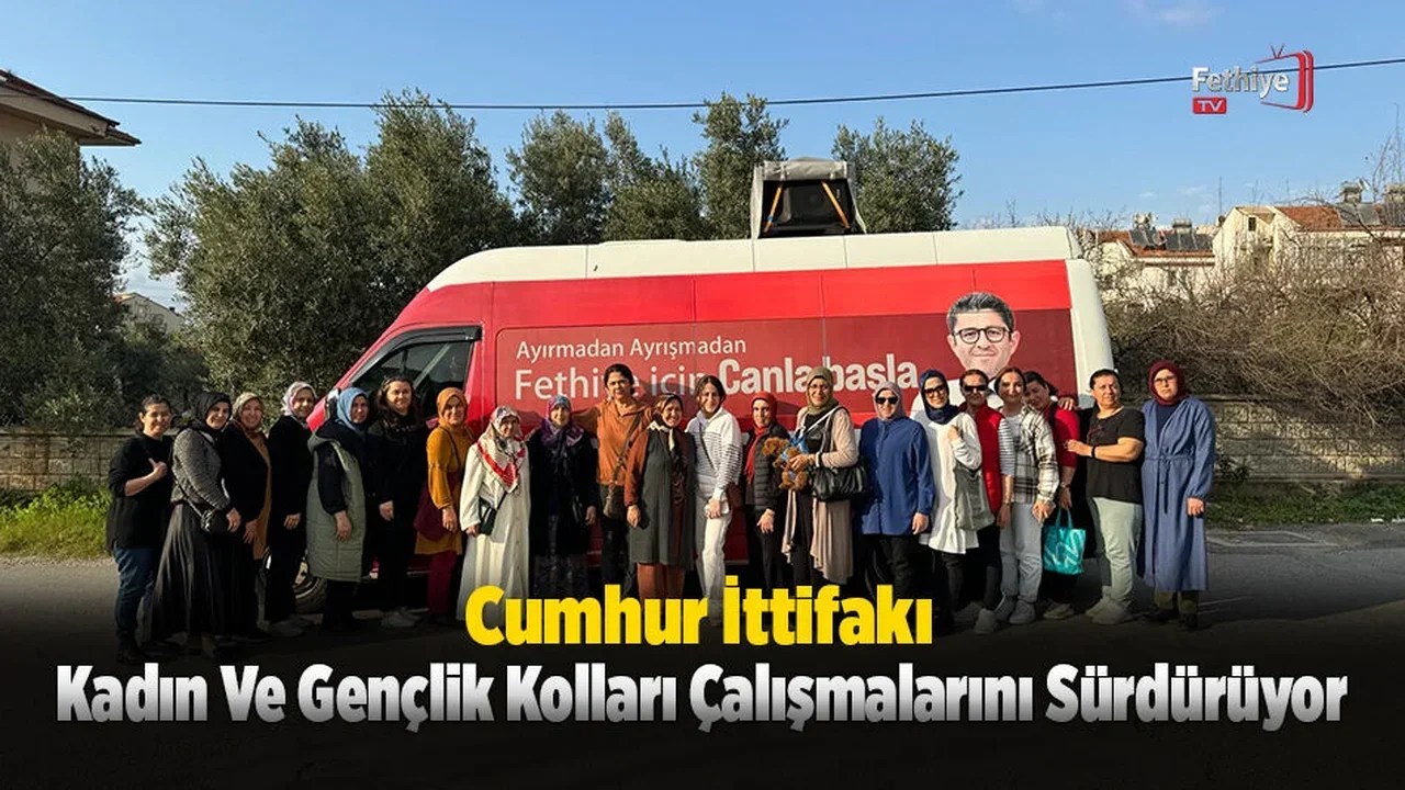 Cumhur İttifakı Kadın Ve Gençlik Kolları Kapı Kapı Dolaşıyor