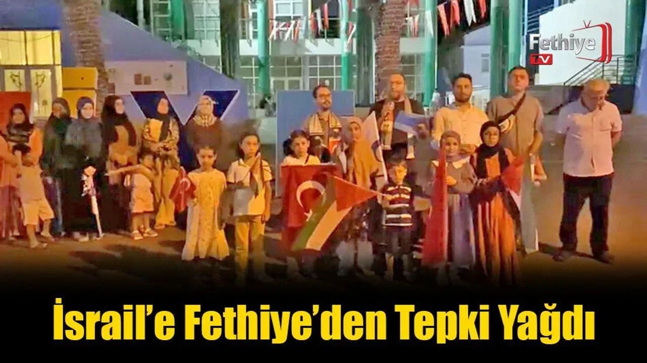 İsrail’e Fethiye’den Tepki Yağdı