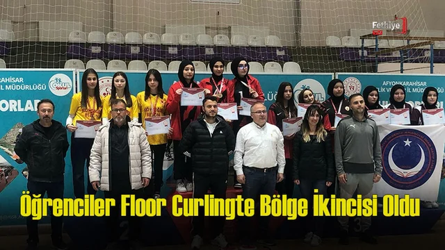 Öğrenciler Floor Curlingte Bölge İkincisi Oldu
