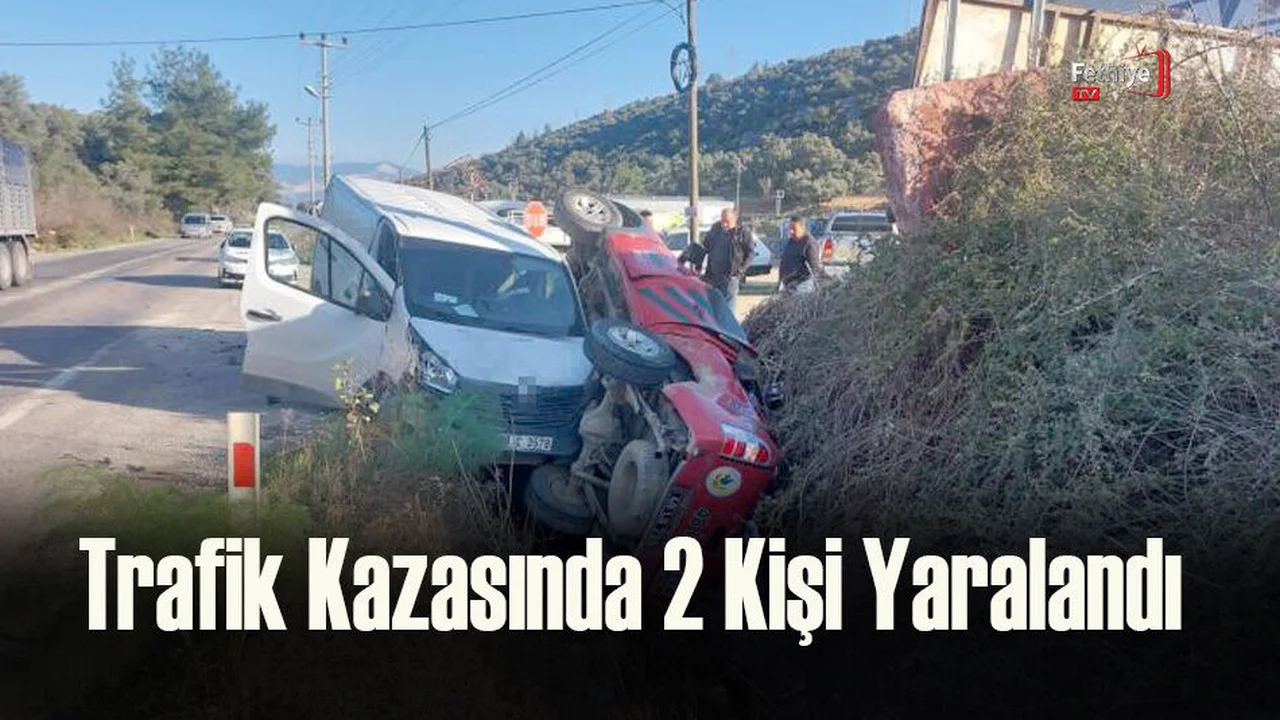 Trafik Kazasında 2 Kişi Yaralandı