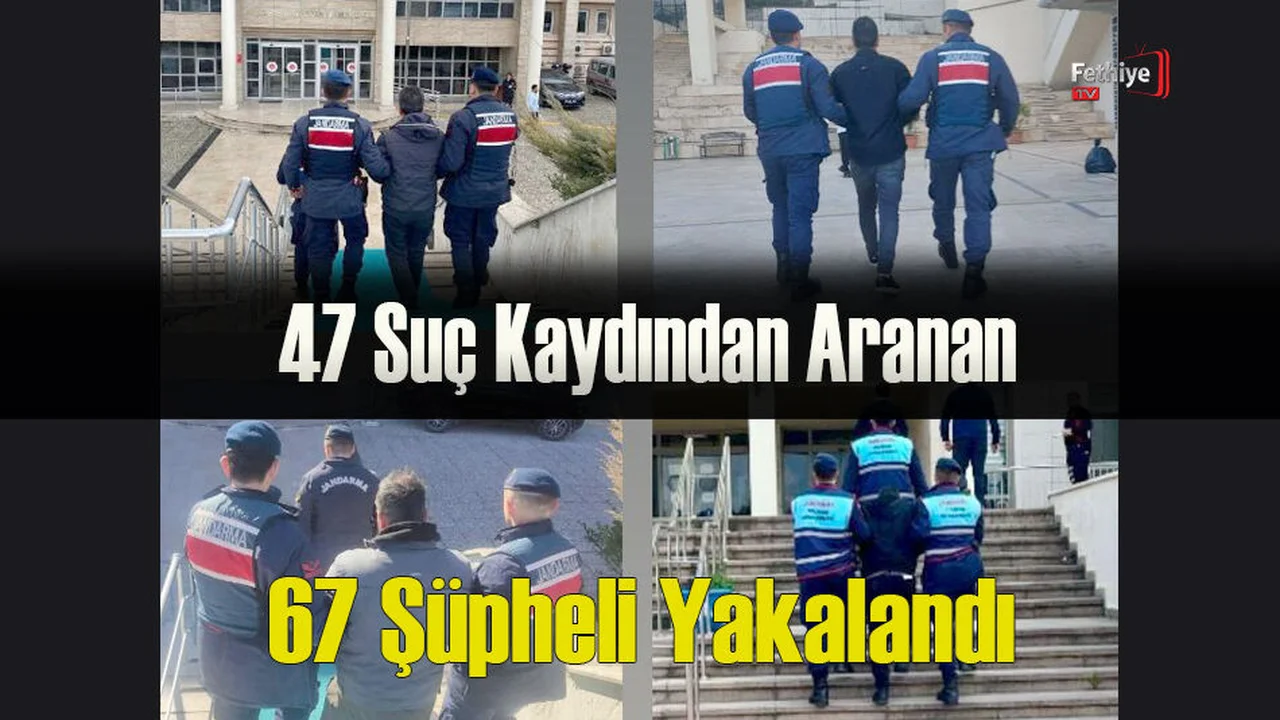 47 Suç Kaydından Aranan 67 Şüpheli Yakalandı