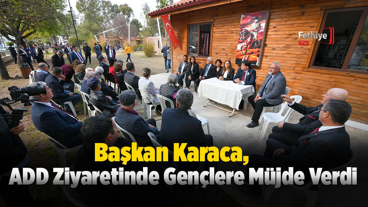 Başkan Karaca, ADD Ziyaretinde Gençlere Müjde Verdi
