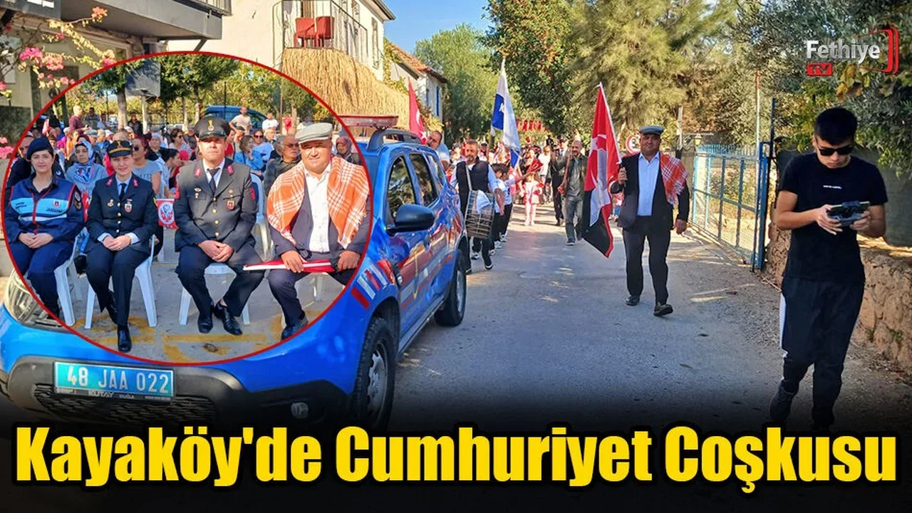 Kayaköy'de Cumhuriyet Coşkusu Yaşandı
