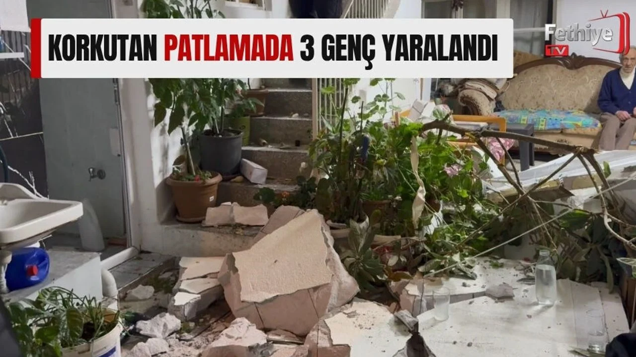 Korkutan Patlamada 3 Genç Yaralandı